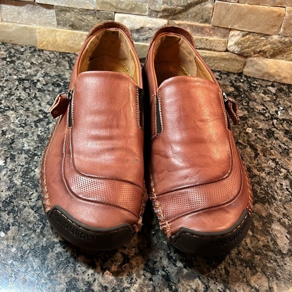 Caoutcholic leather driving European loafer 47 main image 7